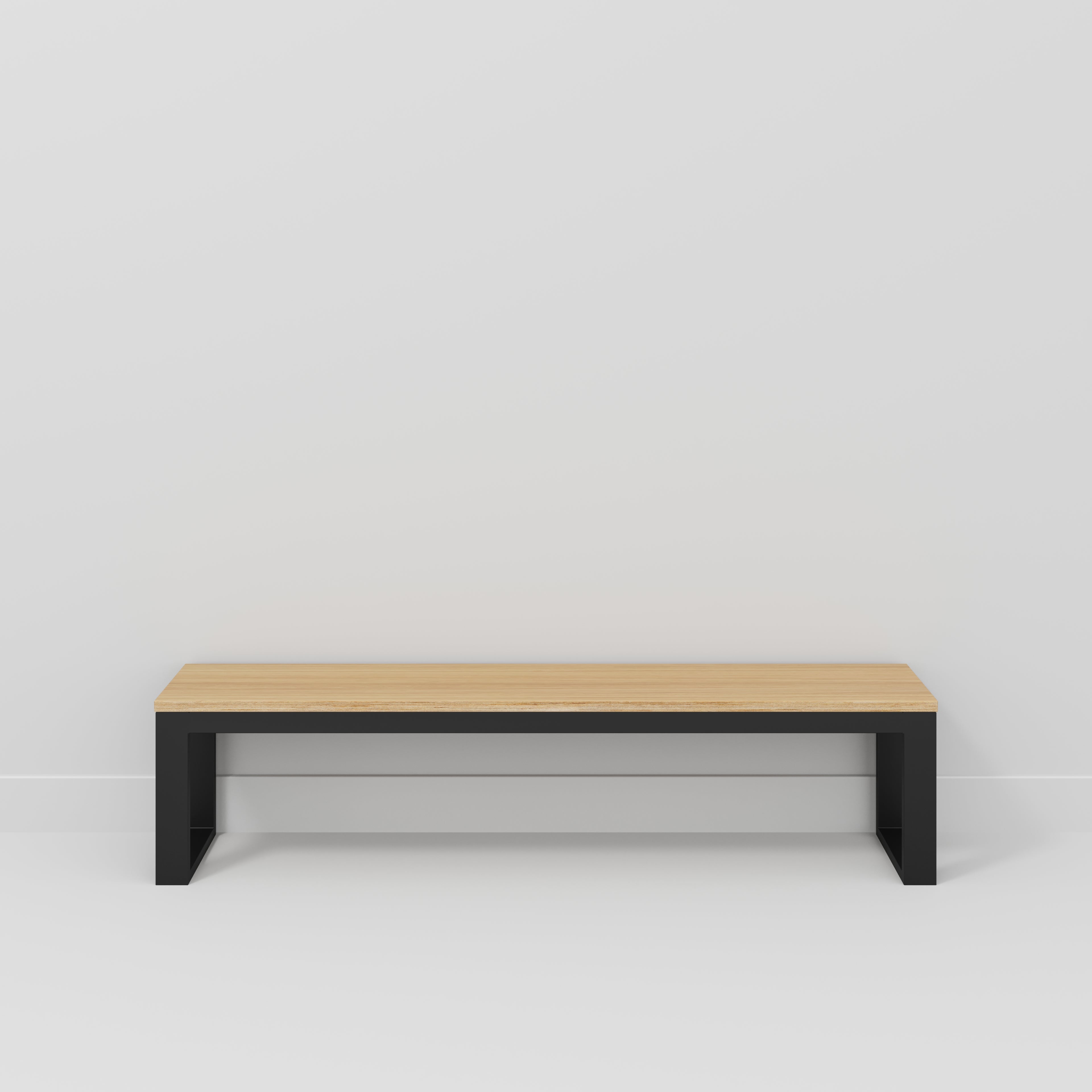 Black and deals wood bench