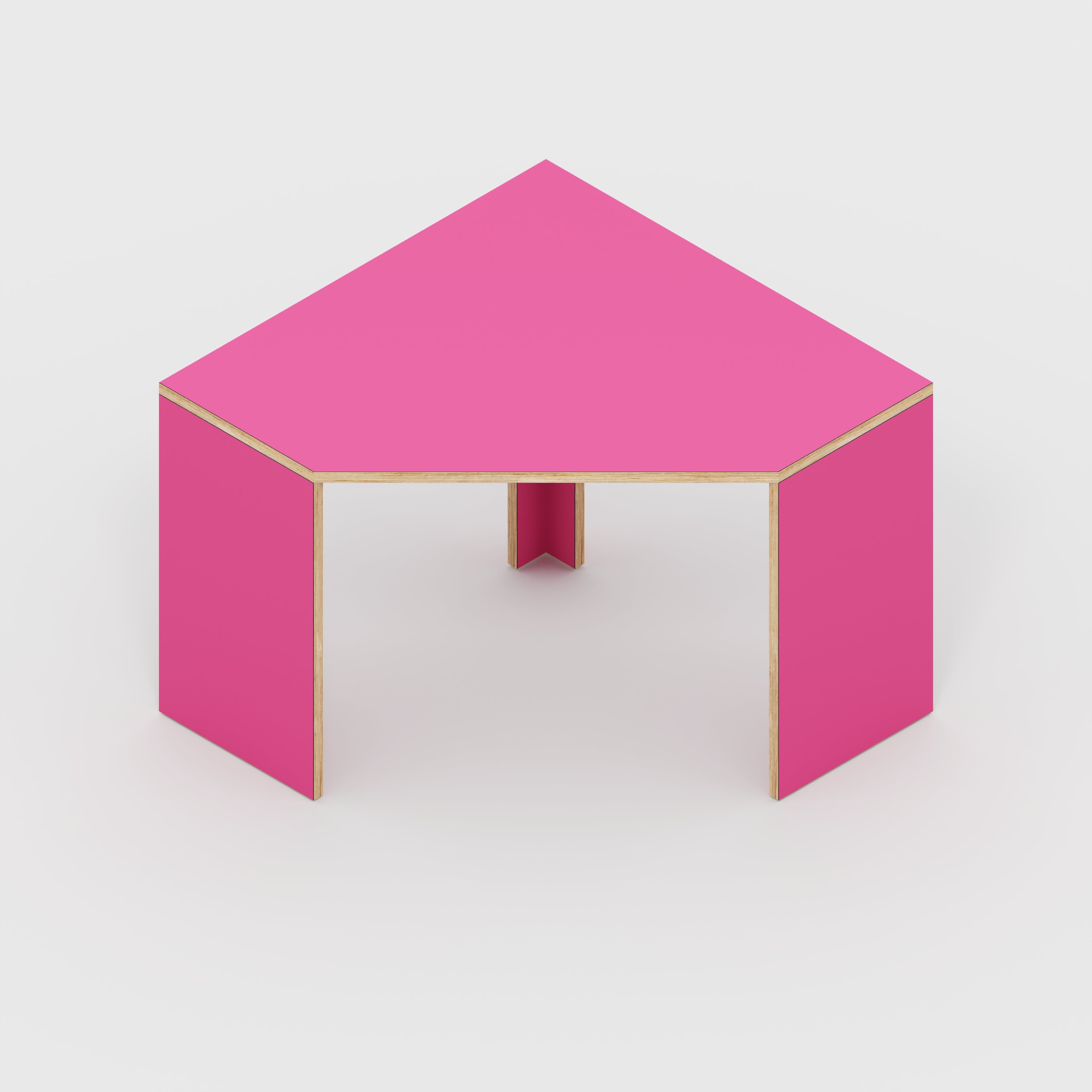 Corner deals desk pink