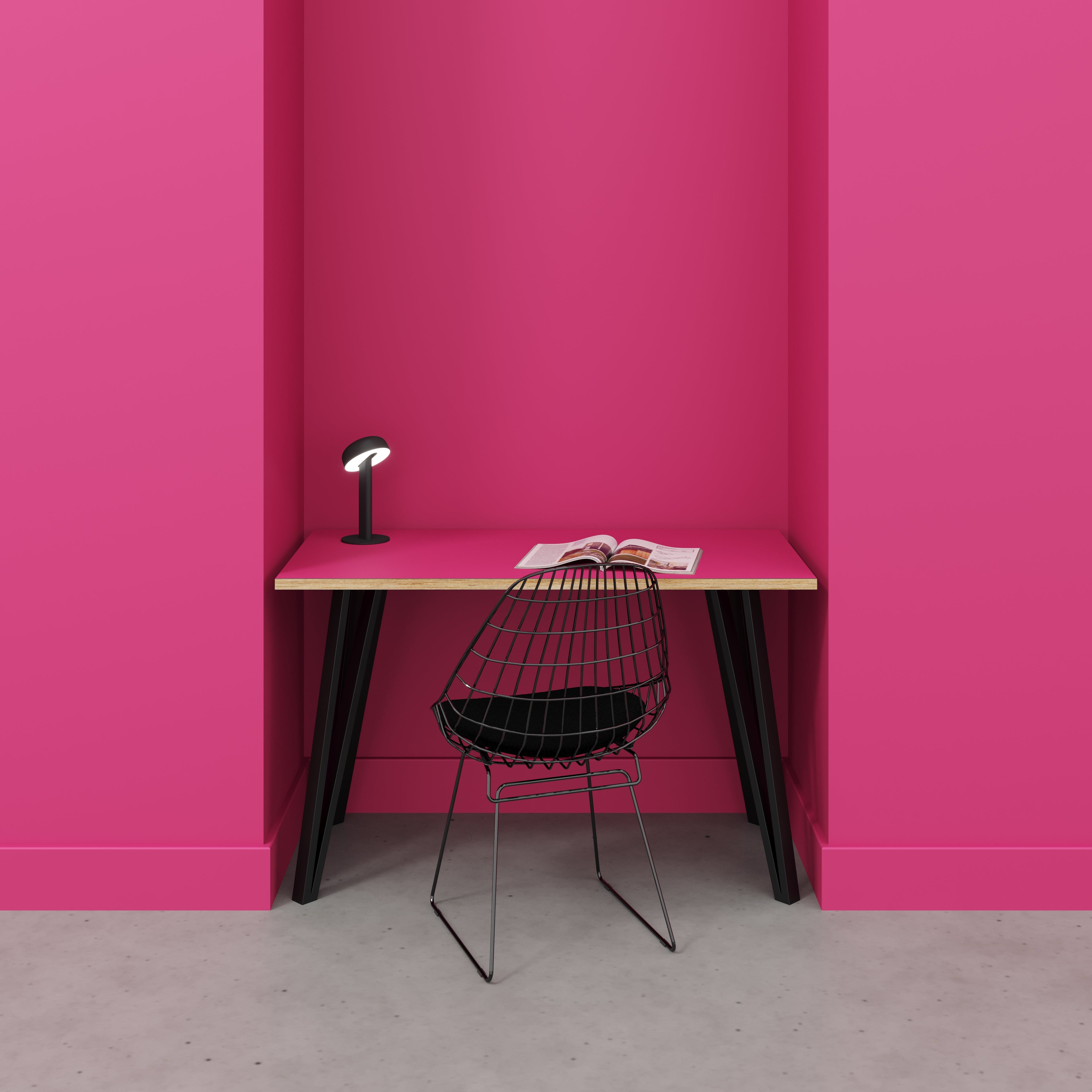 Pink and grey deals desk