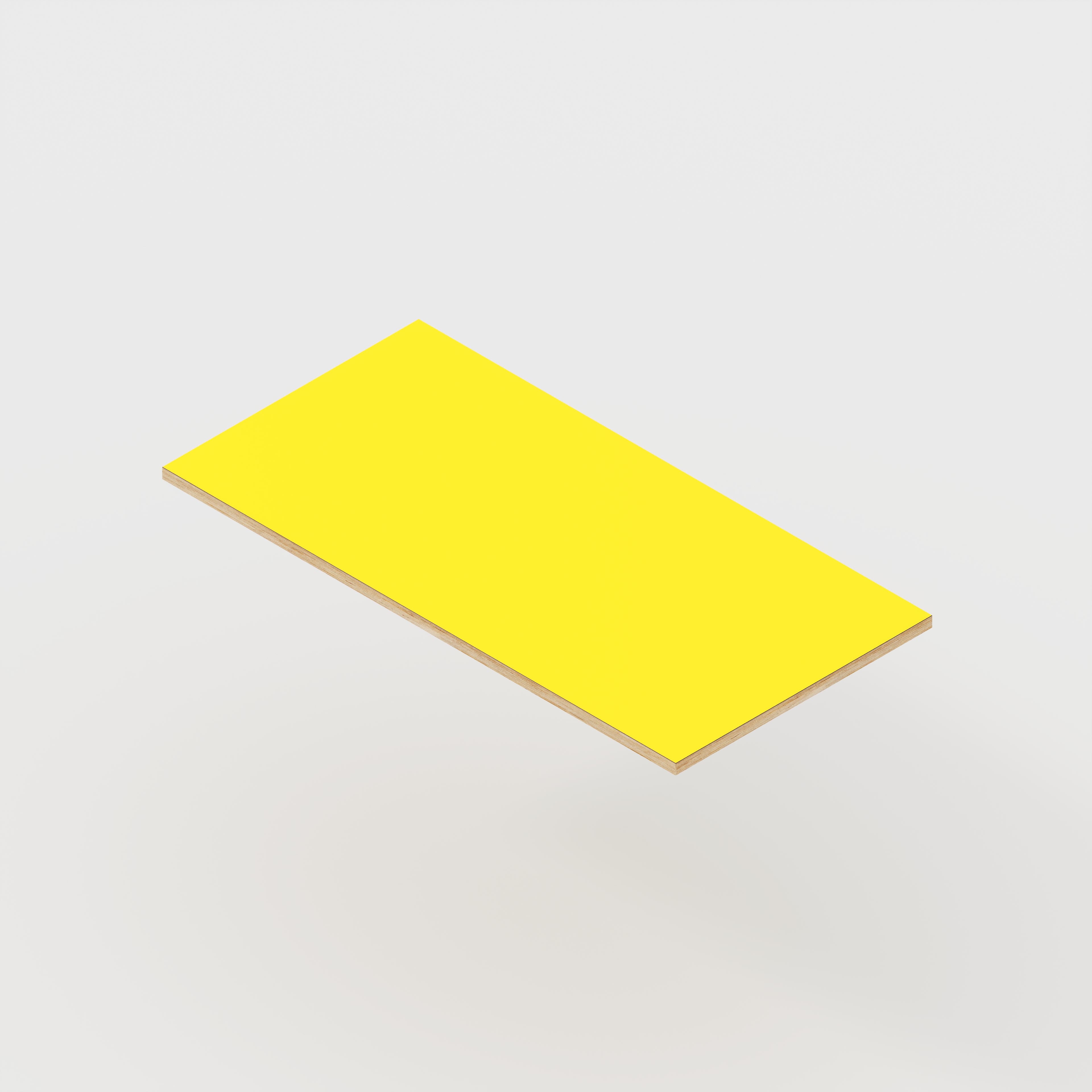 Plywood Desktop - Formica Chrome Yellow - 1200(w) x 600(d) - 24mm