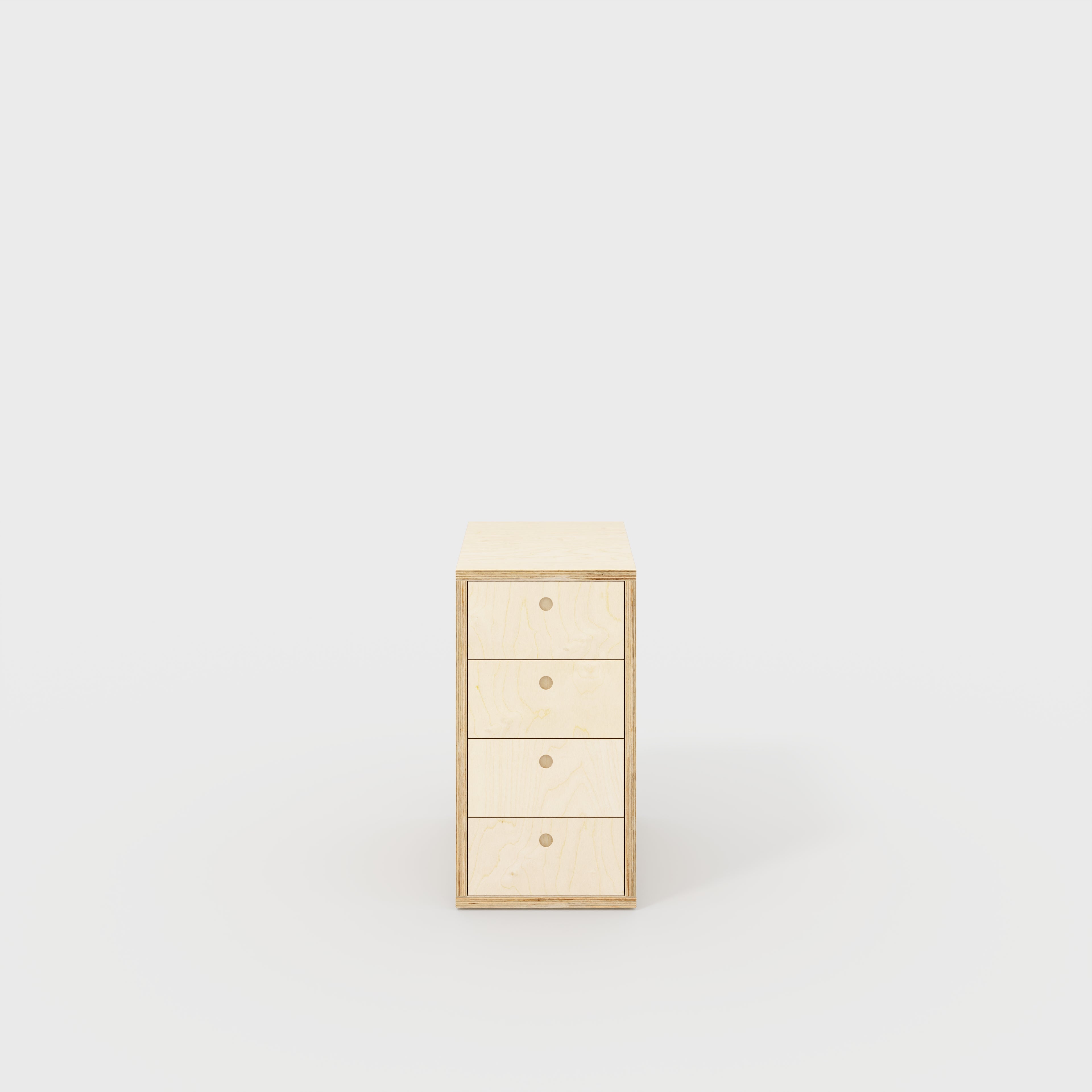 Plywood Drawer Unit - Plywood Birch - 400(w) x 600(d) x 750(h)