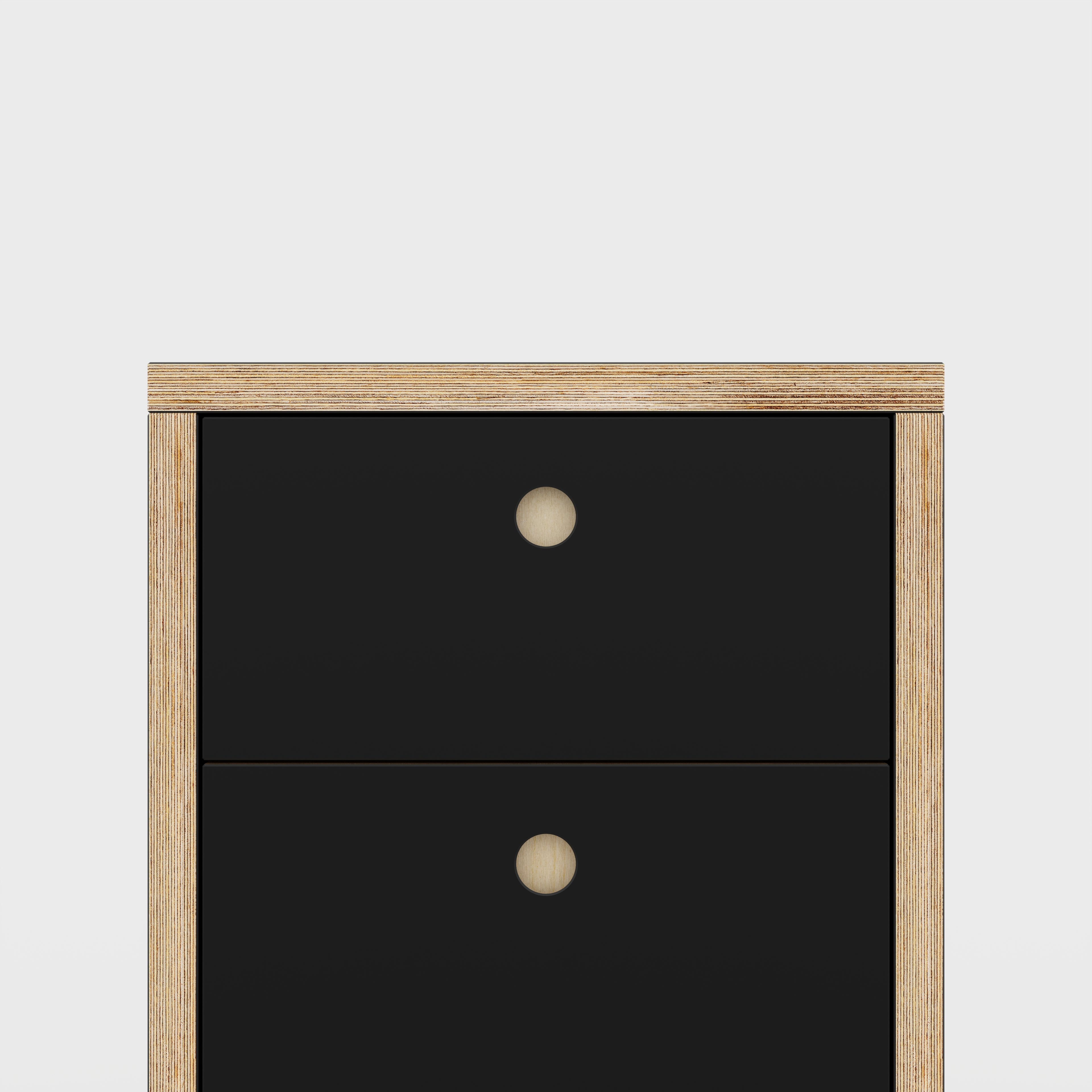 Plywood Drawer Unit - Formica Diamond Black - 400(w) x 400(d) x 450(h)