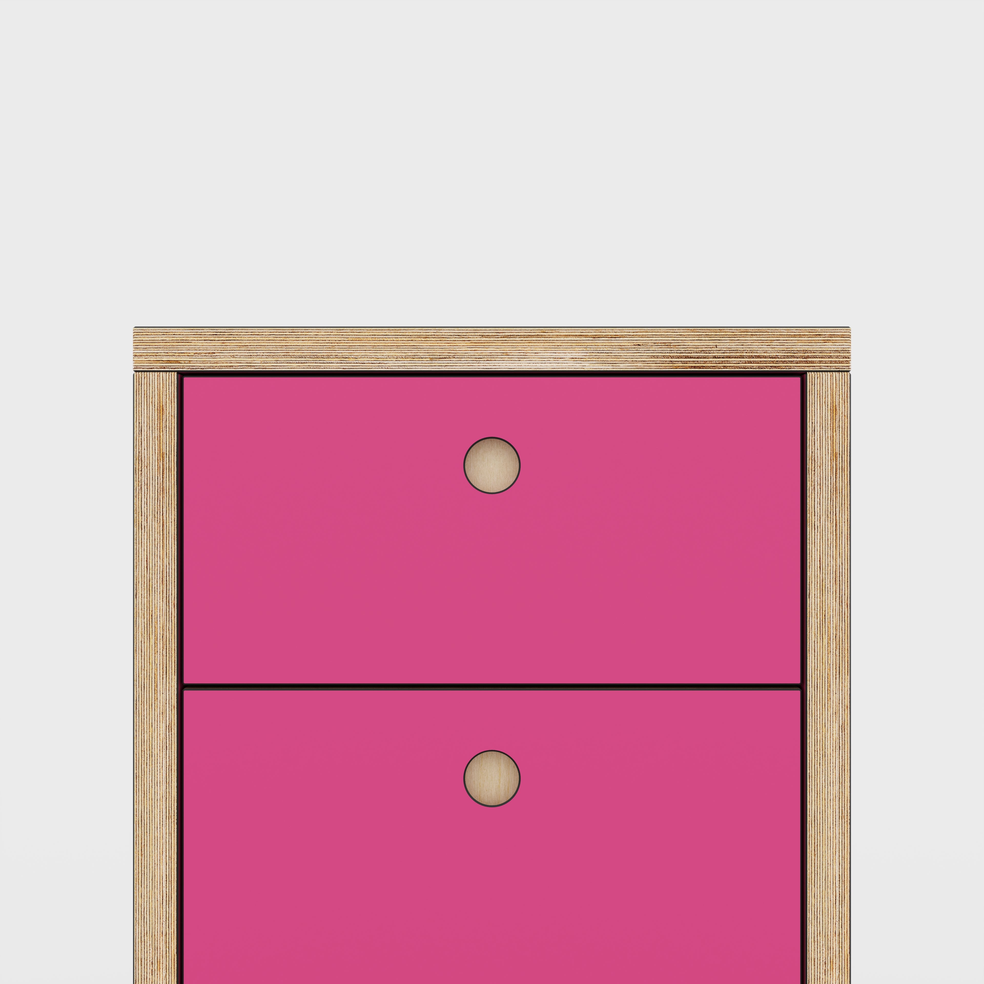 Plywood Drawer Unit - Formica Juicy Pink - 400(w) x 600(d) x 750(h)