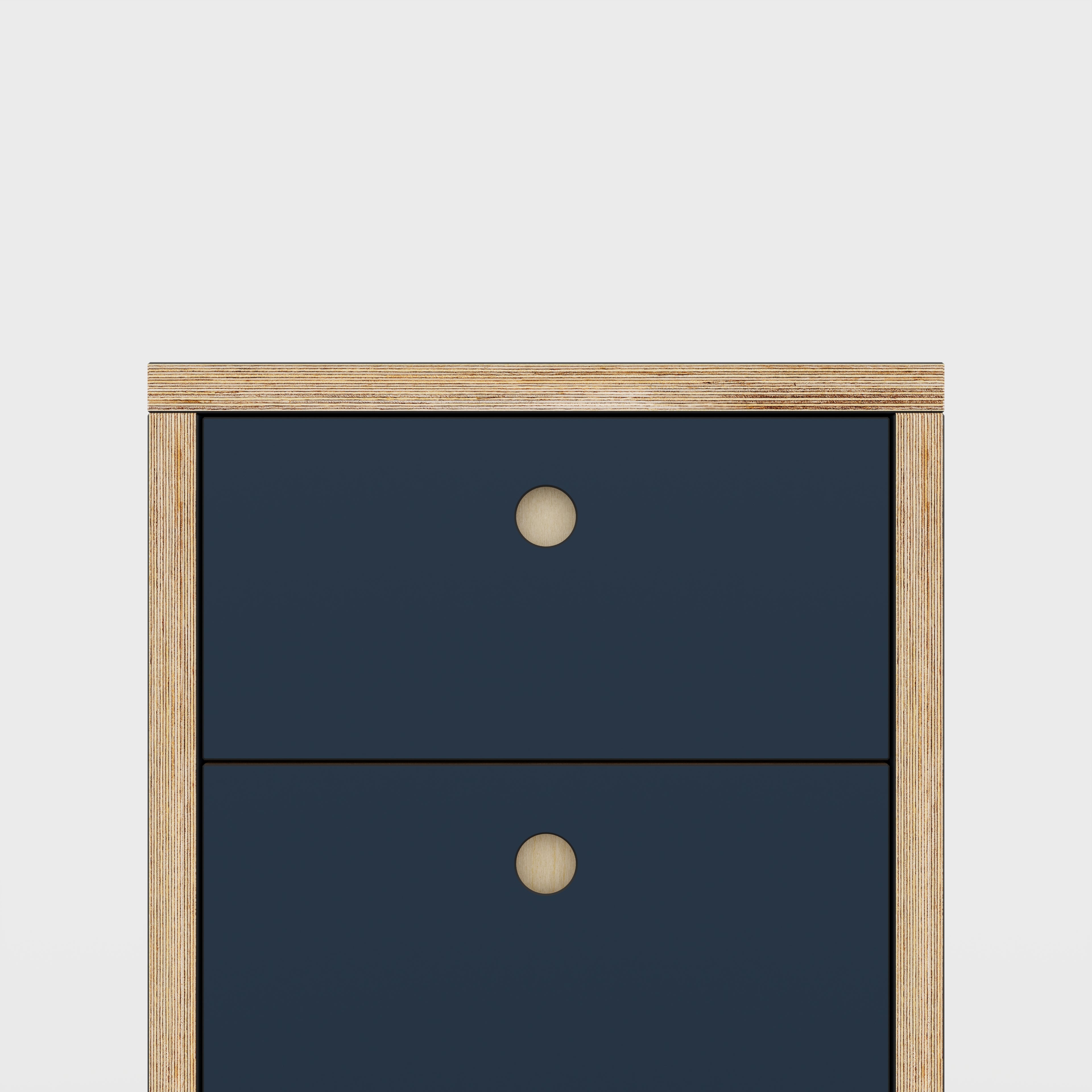 Plywood Drawer Unit - Formica Night Sea Blue - 400(w) x 600(d) x 750(h)