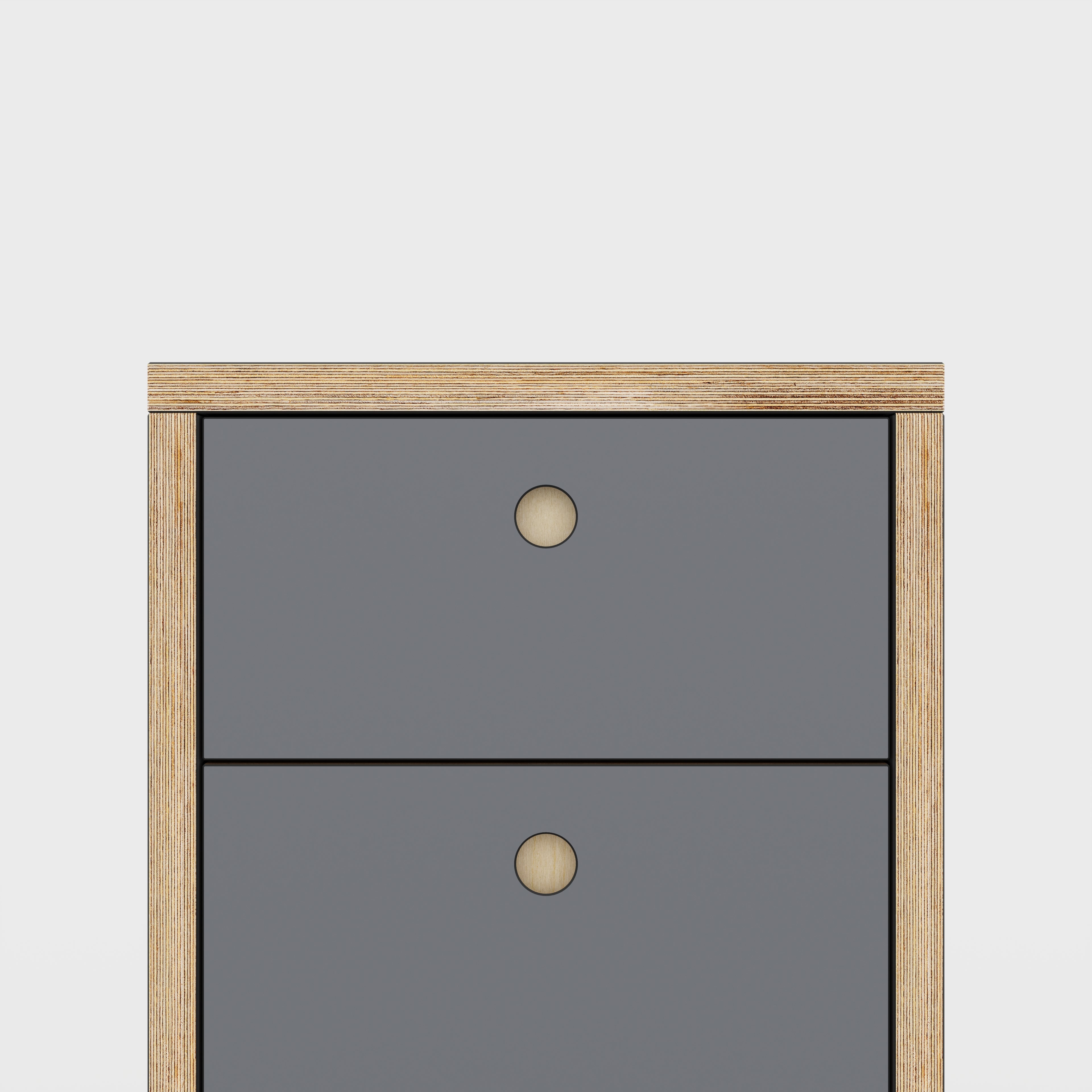 Plywood Drawer Unit - Formica Tornado Grey - 400(w) x 600(d) x 750(h)