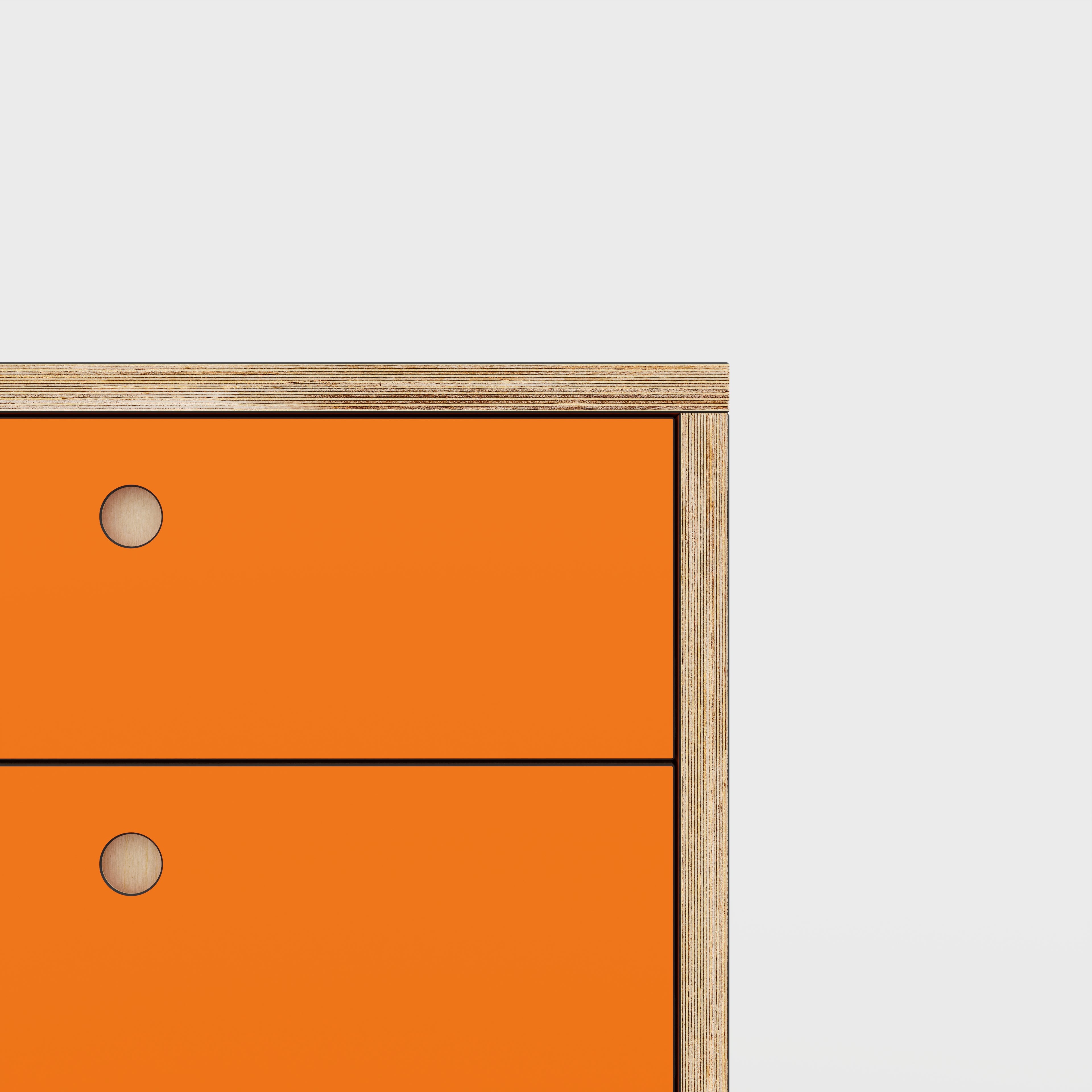 Plywood Drawer Unit - Formica Levante Orange - 600(w) x 600(d) x 750(h)