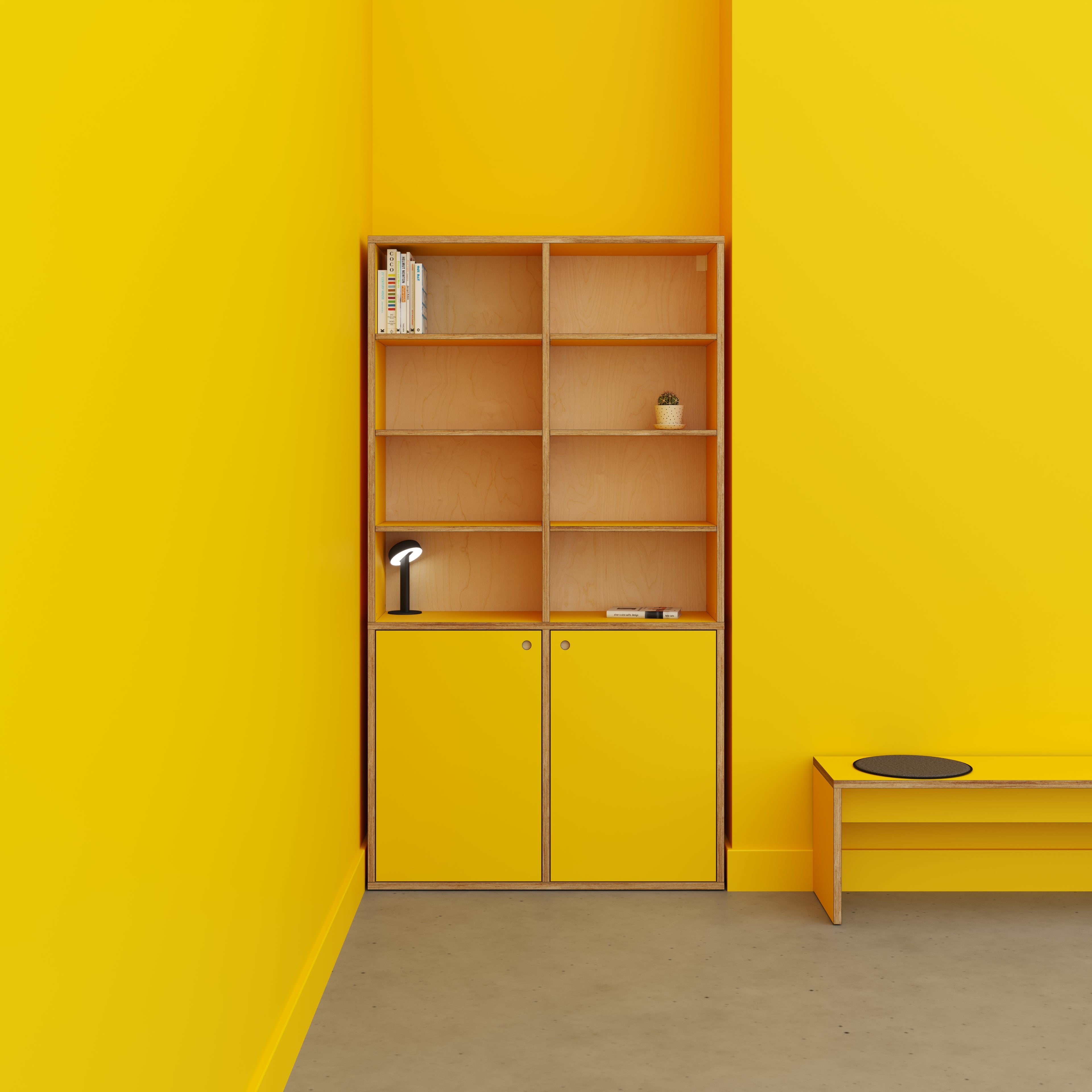 Yellow cupboard deals