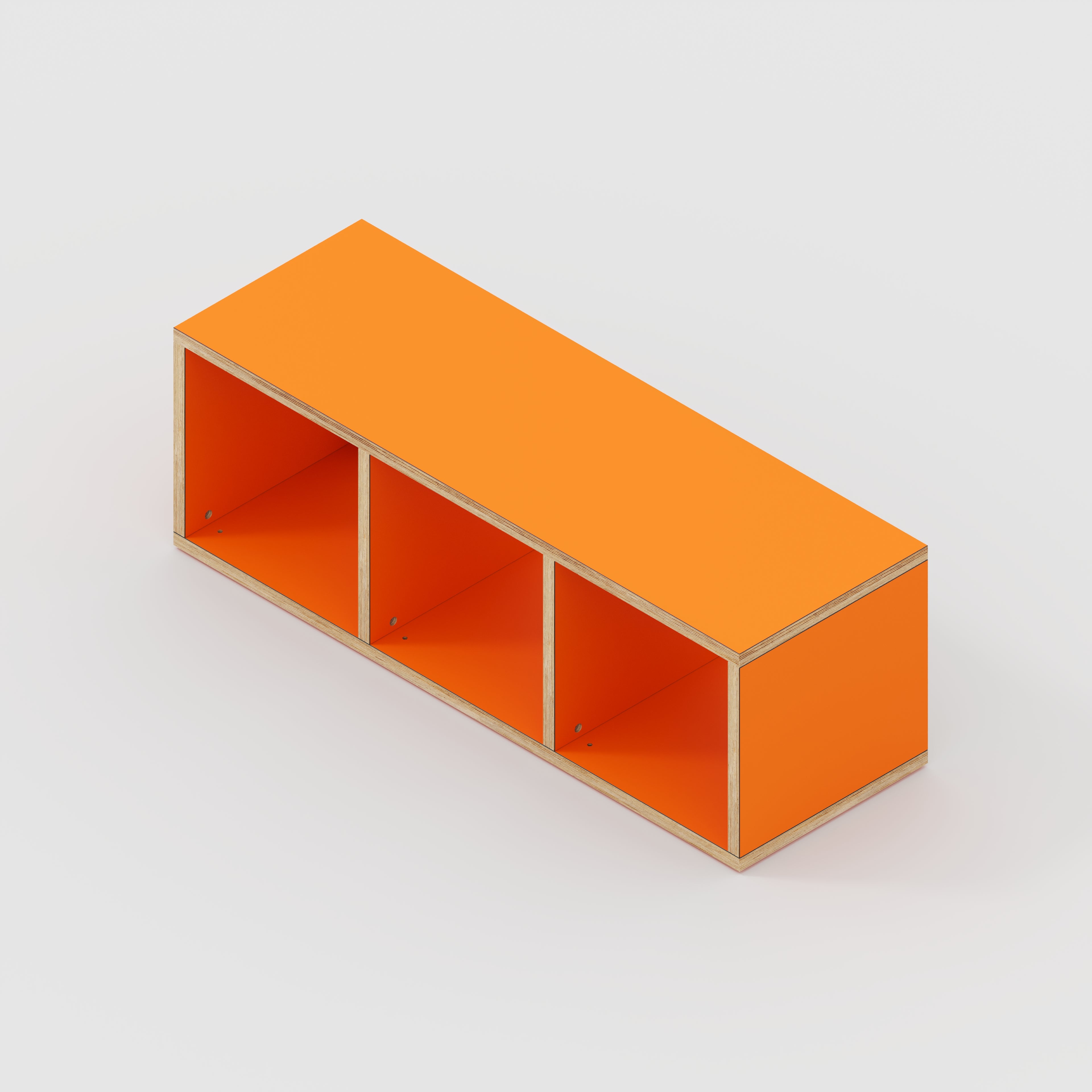 Plywood Open Shelves - Formica Levante Orange - 1200(w) x 400(d) x 400(h)