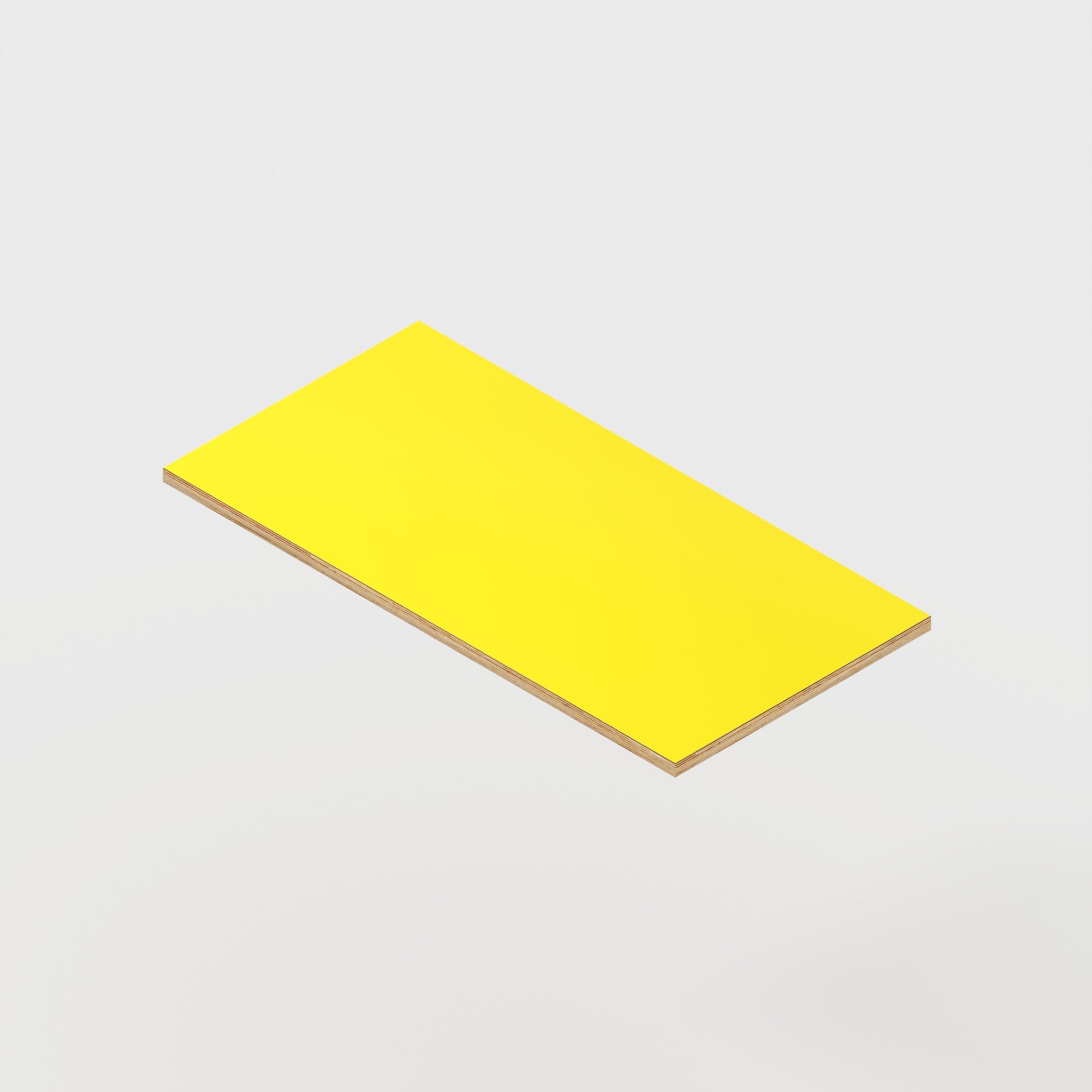 Plywood Desktop - Formica Chrome Yellow - 800(w) x 400(d) - 18mm