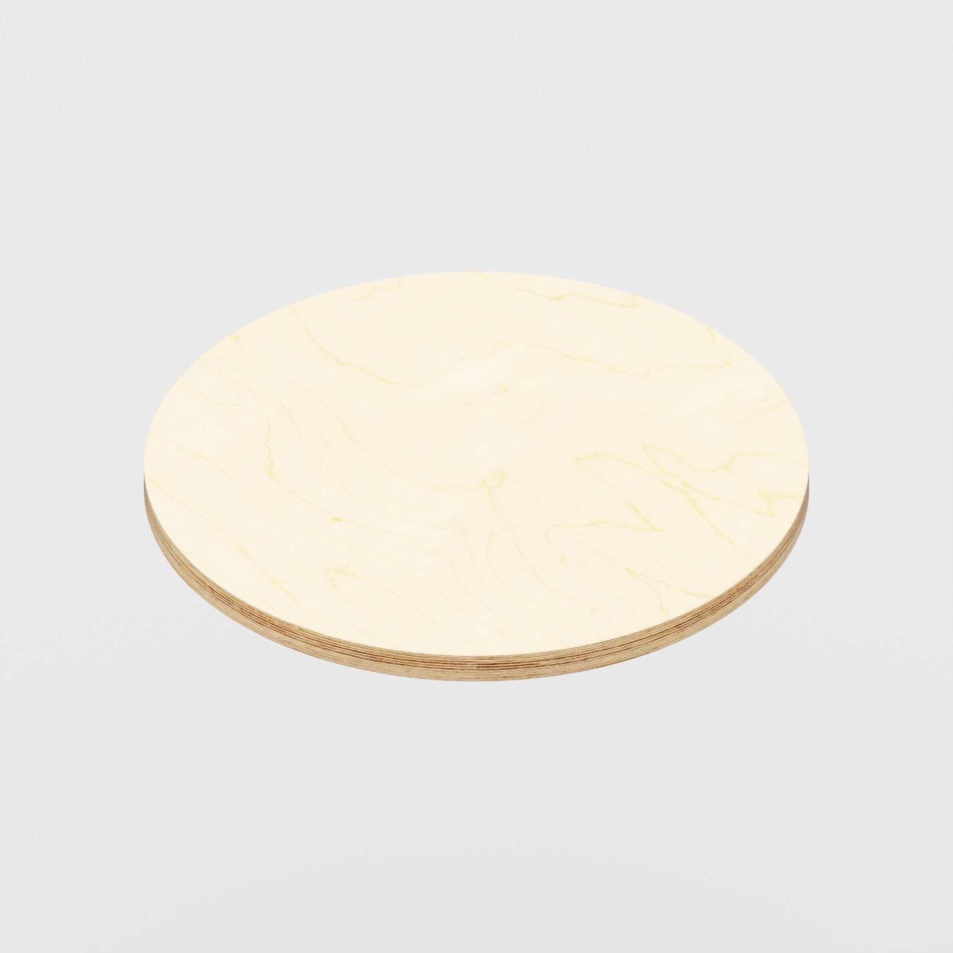 Plywood Round Tabletop - Plywood Birch - 600(dia) - 18mm