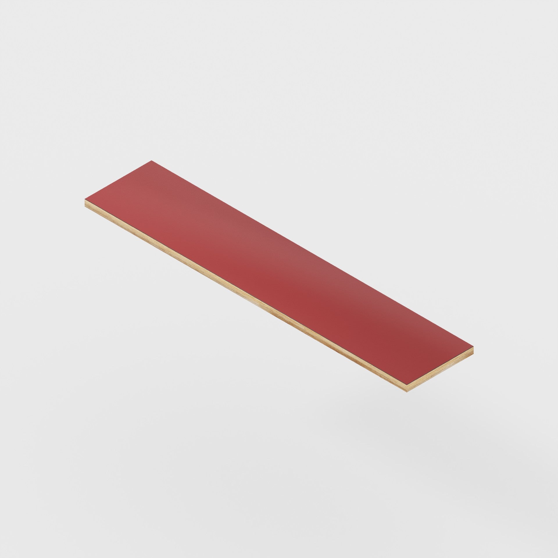 Plywood Shelf - Formica New Burgundy - 1200(w) x 250(d) - 24mm