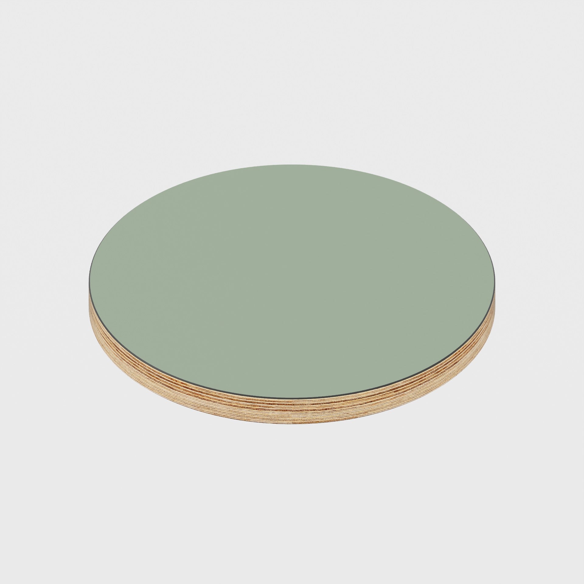 Plywood Stooltop - Formica Green Slate - 320mm(d) - 24mm