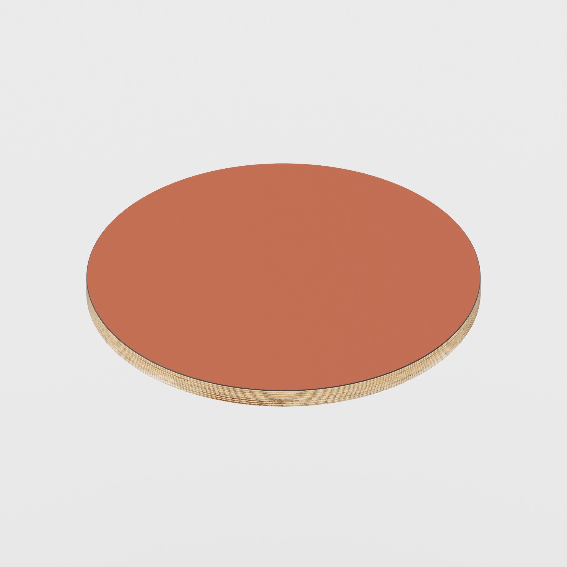 Plywood Round Tabletop - Formica Brick - 500(dia) - 24mm