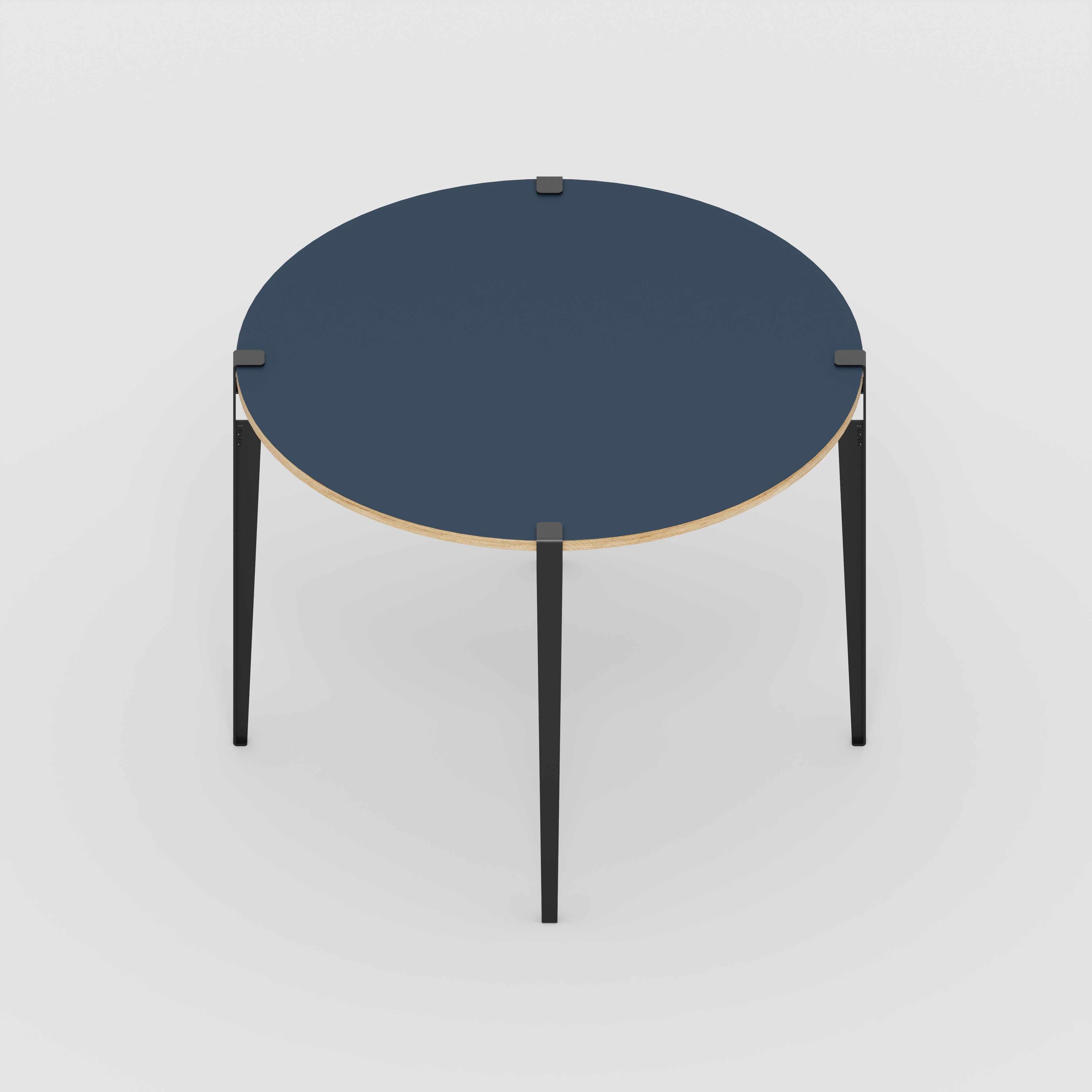 Blue store formica table