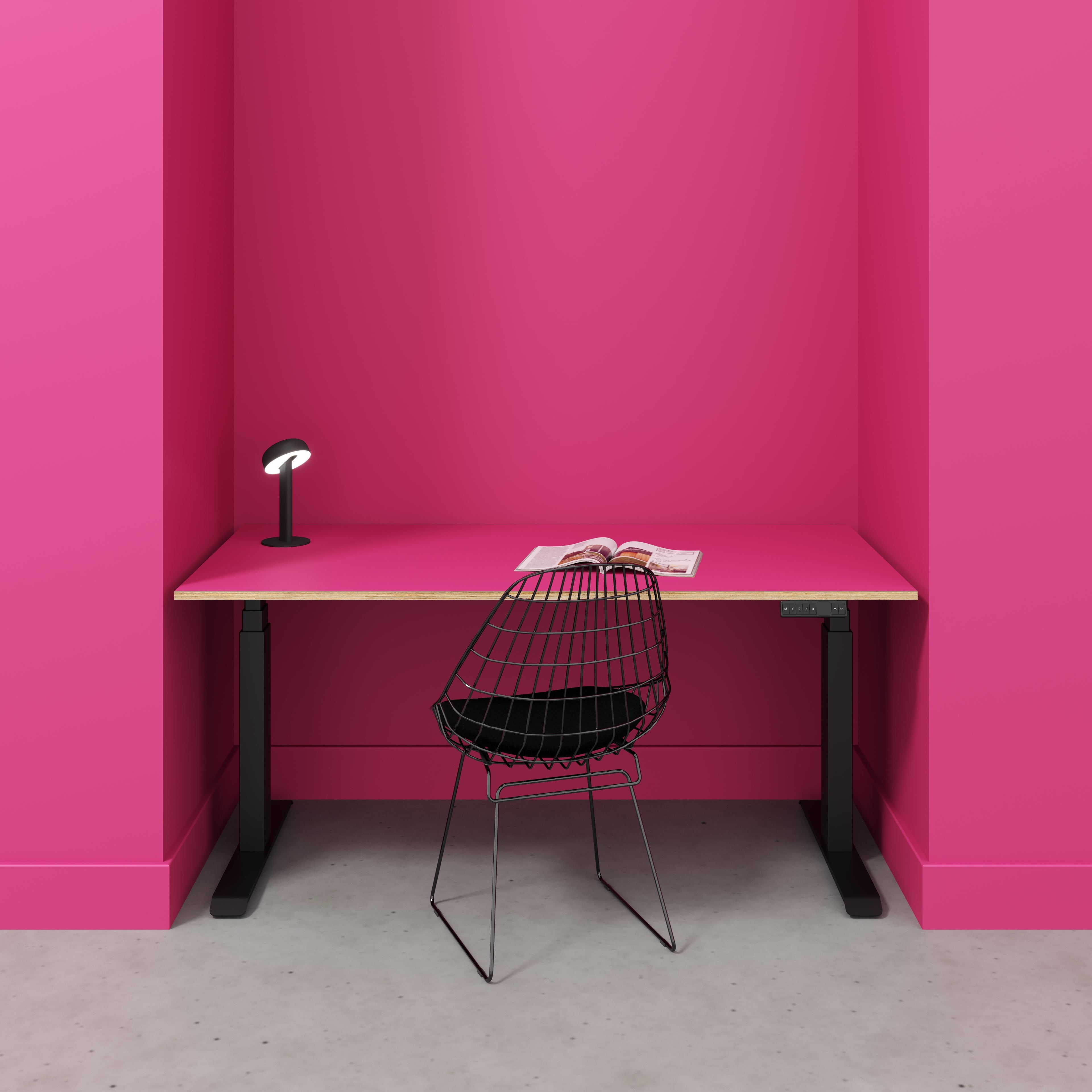 Pink shop office desk