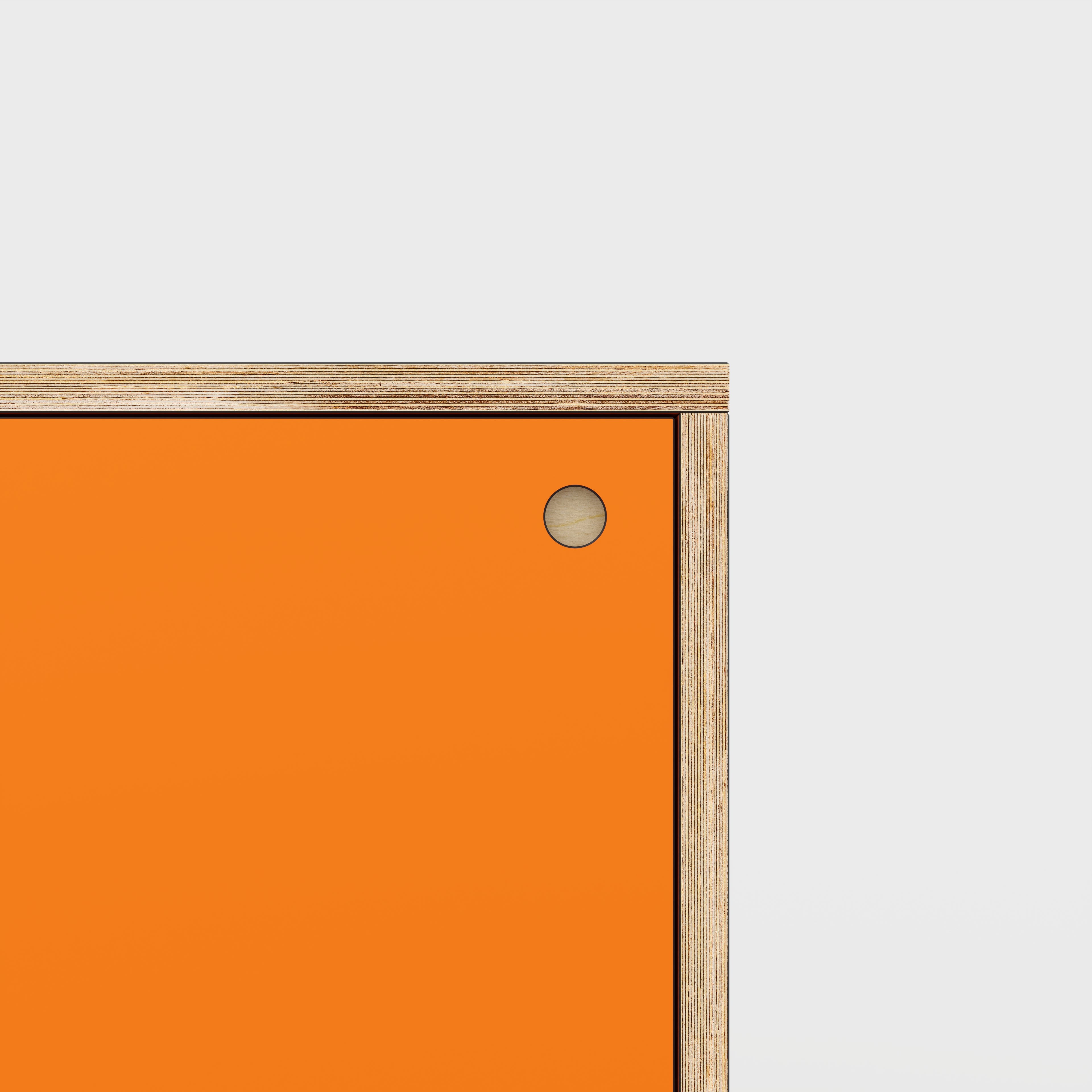 Plywood Storage with Doors - Formica Levante Orange - 400(w) x 400(d) x 450(h)