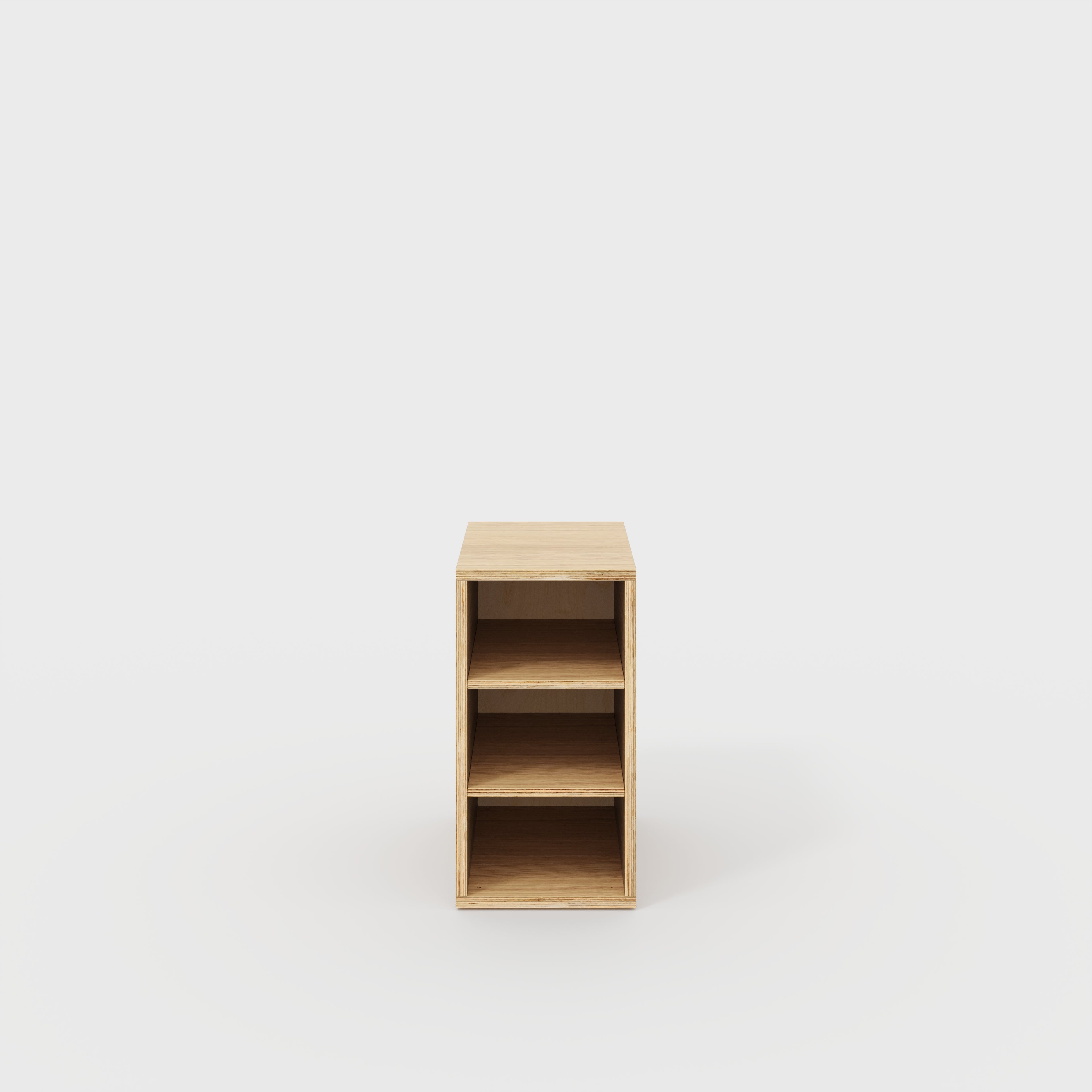 Plywood Storage with Shelves - Plywood Oak - 400(w) x 600(d) x 750(h)