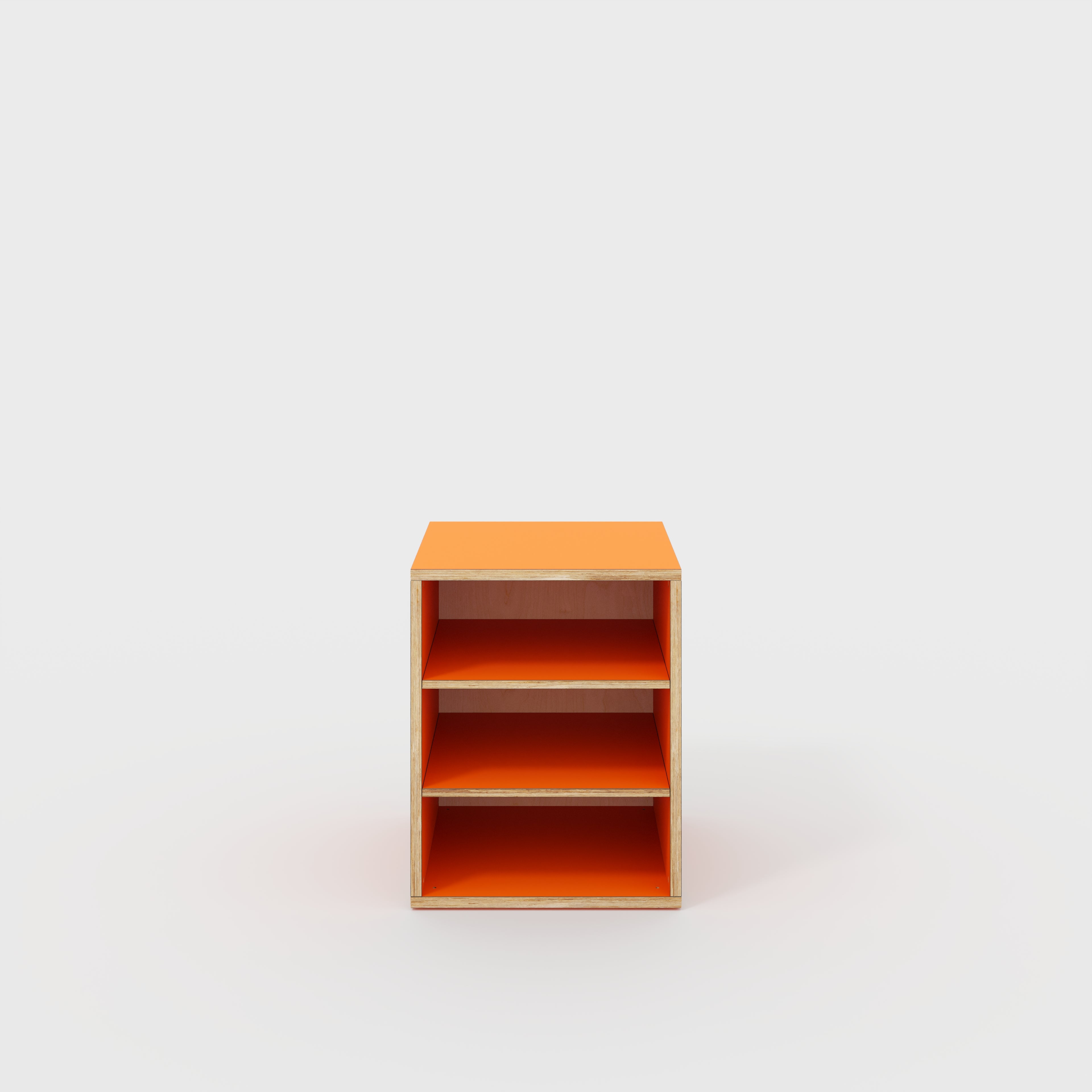 Plywood Storage with Shelves - Formica Levante Orange - 600(w) x 600(d) x 750(h)