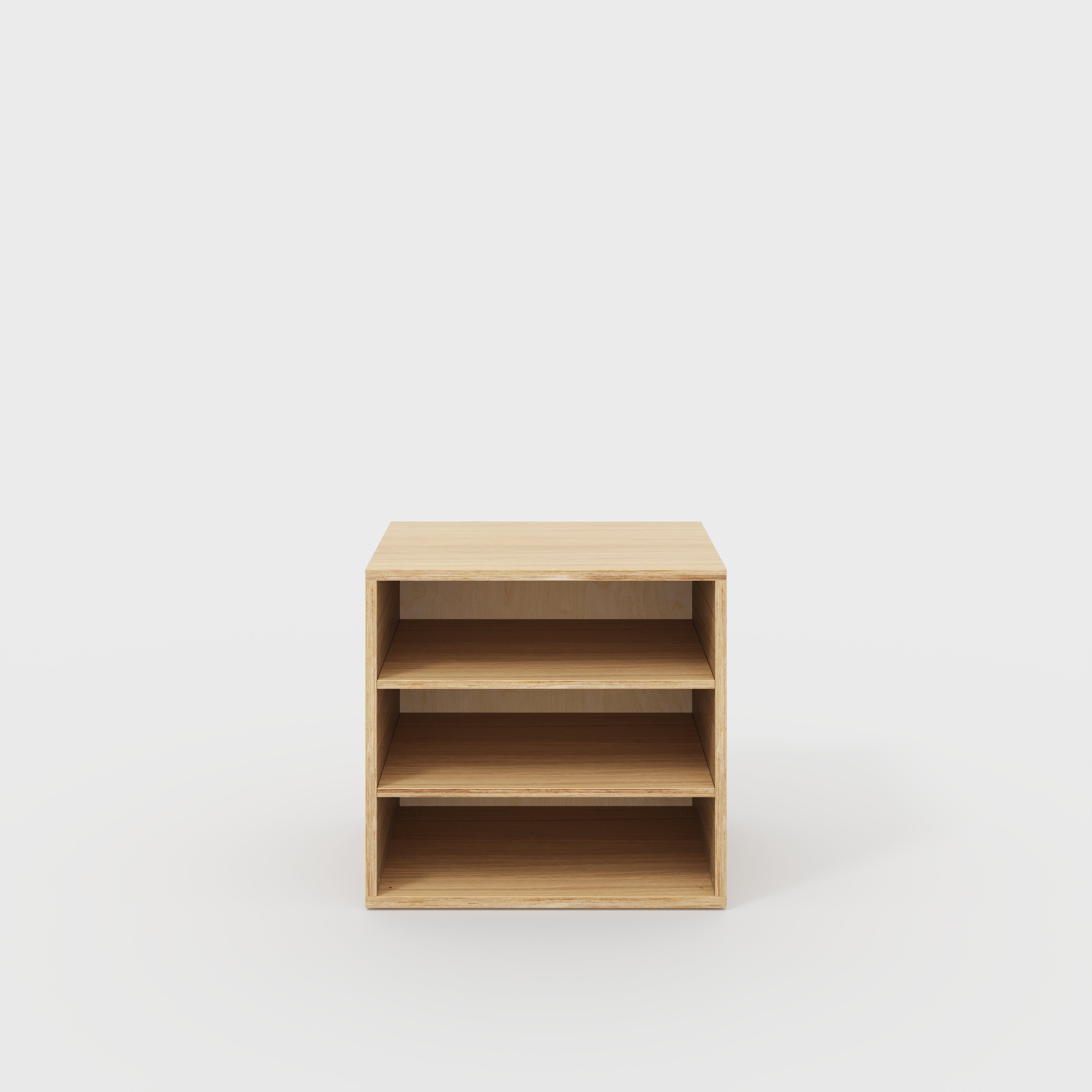 Plywood Storage with Shelves - Plywood Oak - 800(w) x 600(d) x 750(h)