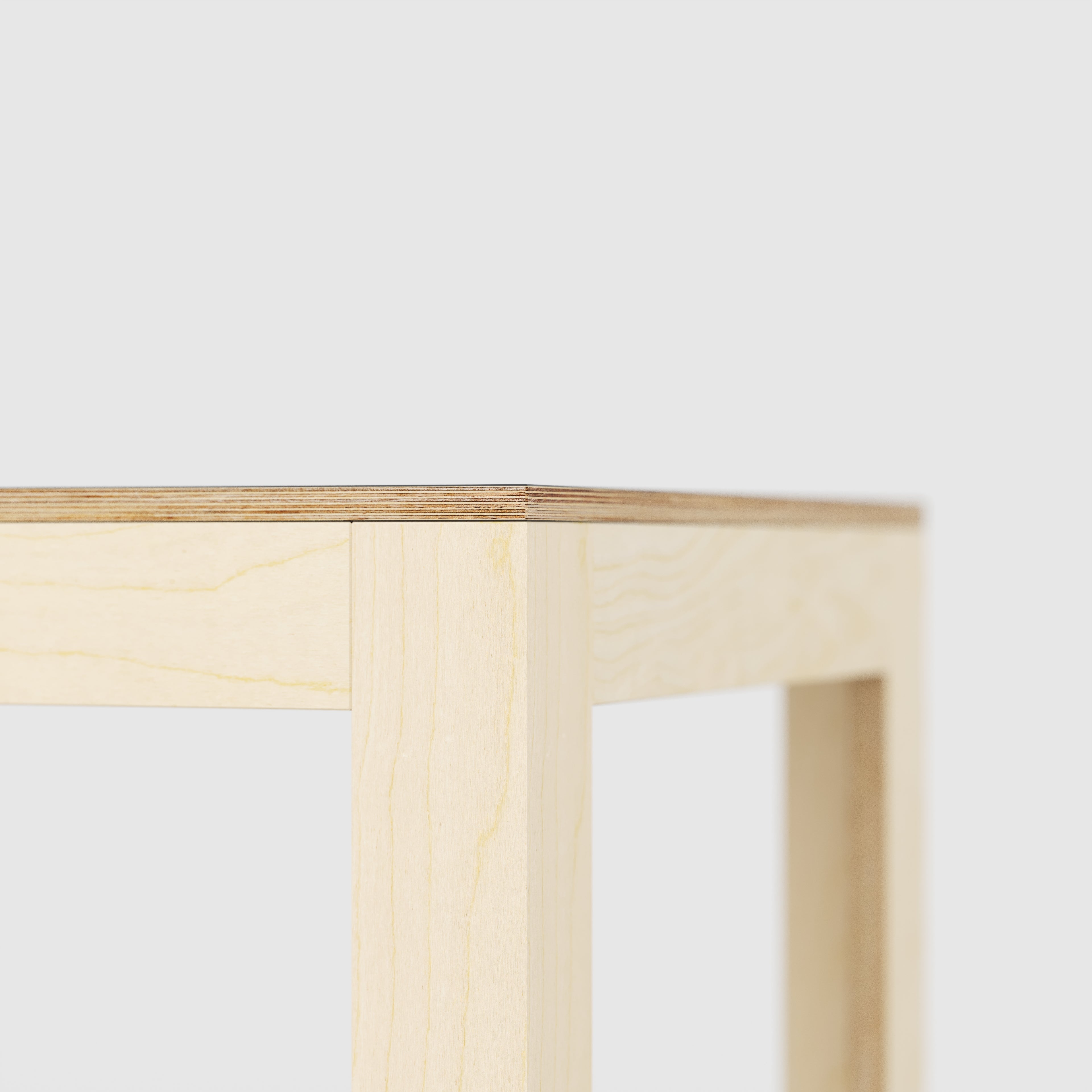 Plywood Table with Solid Frame - Plywood Birch - 2400(w) x 1200(d) x 750(h)