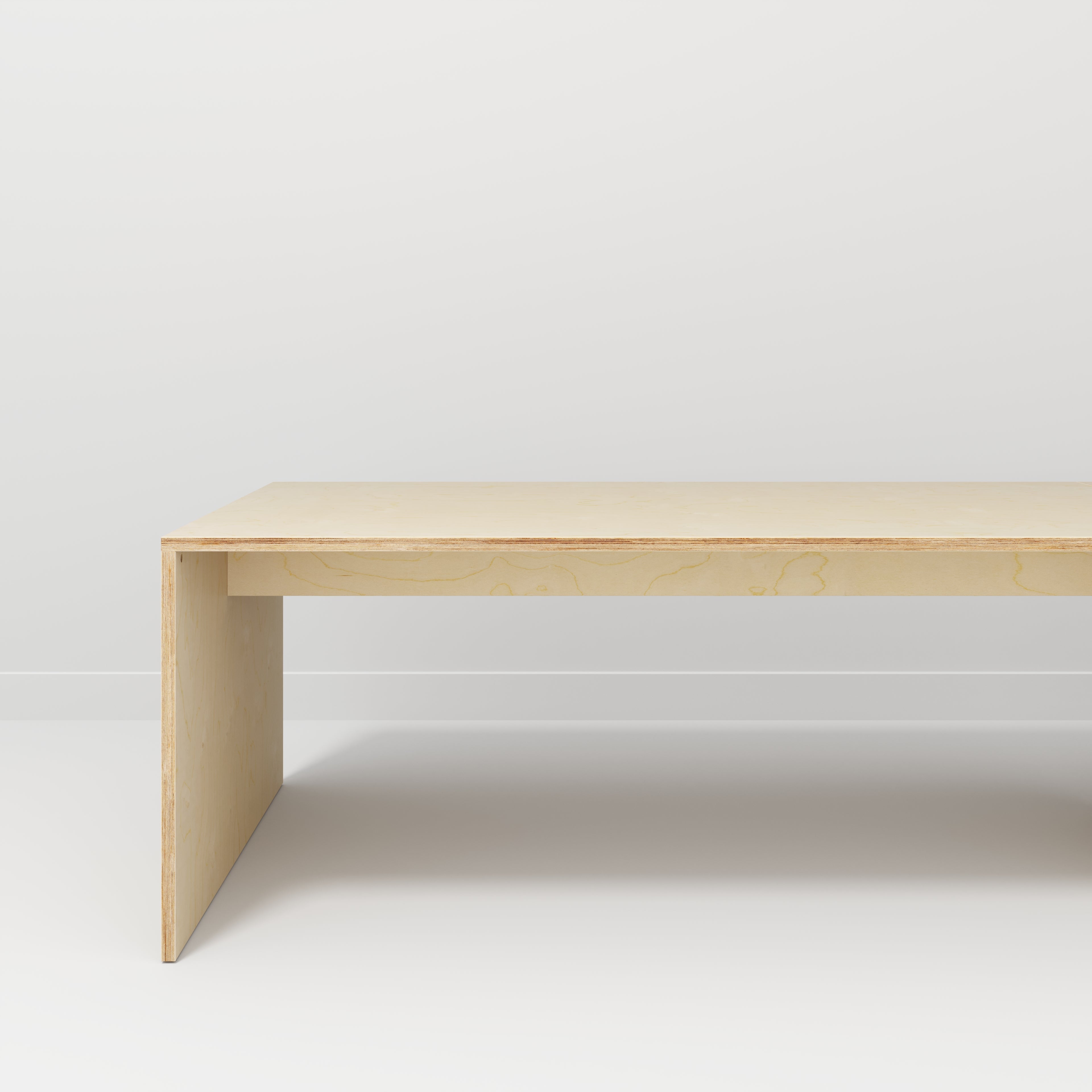 Birch wood store table