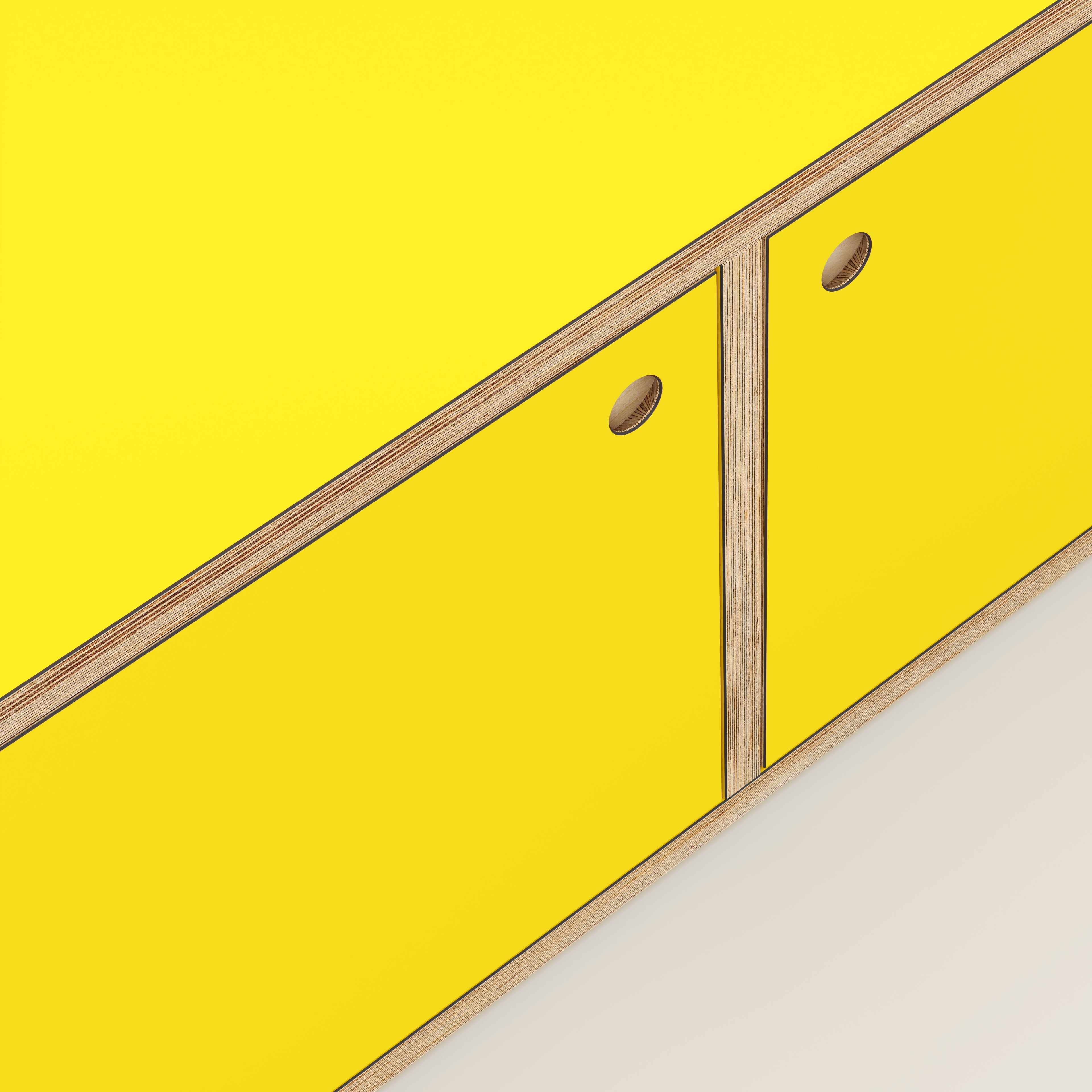 Plywood Storage with Doors - Formica Chrome Yellow - 800(w) x 400(d) x 450(h)