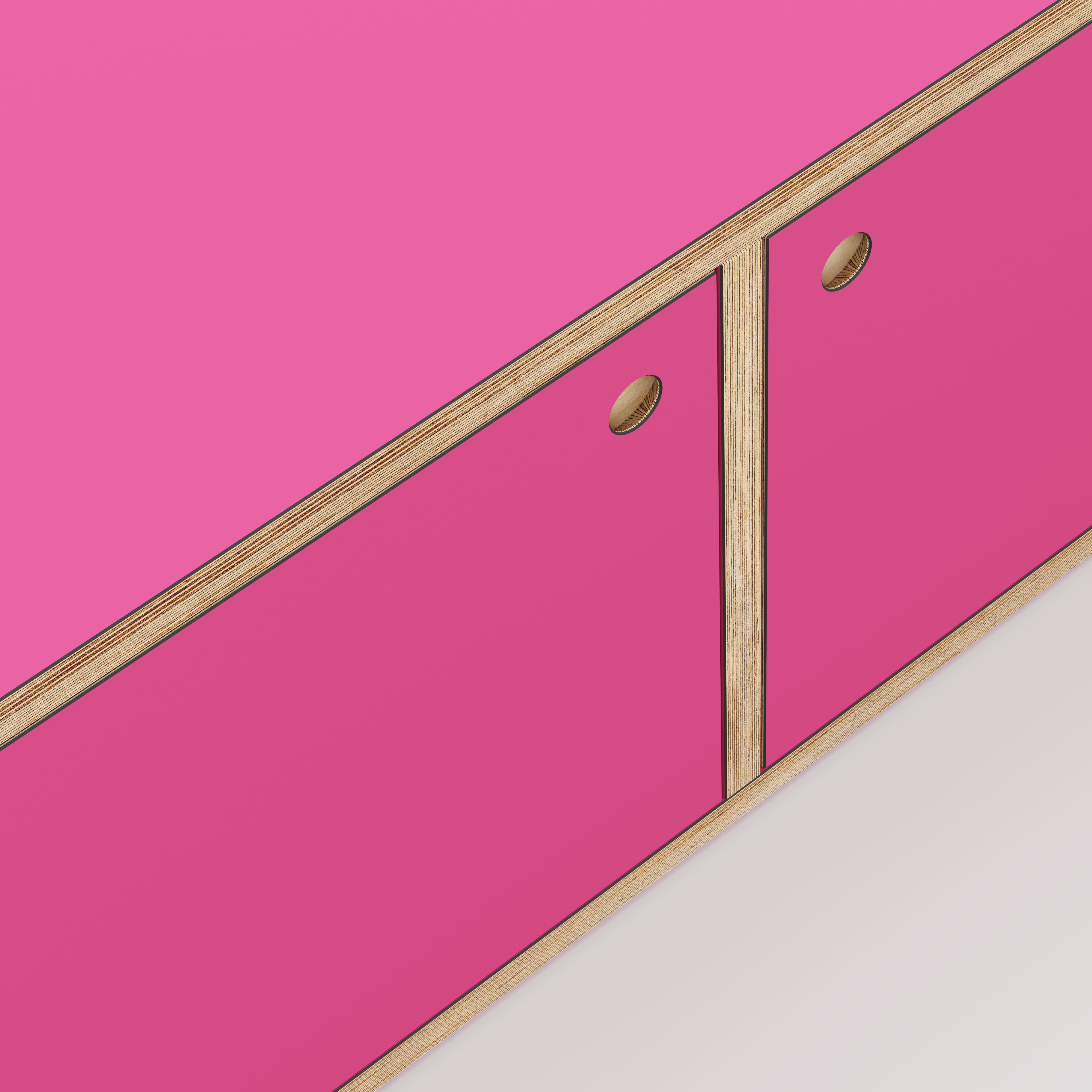 Plywood Storage with Doors - Formica Juicy Pink - 800(w) x 400(d) x 450(h)