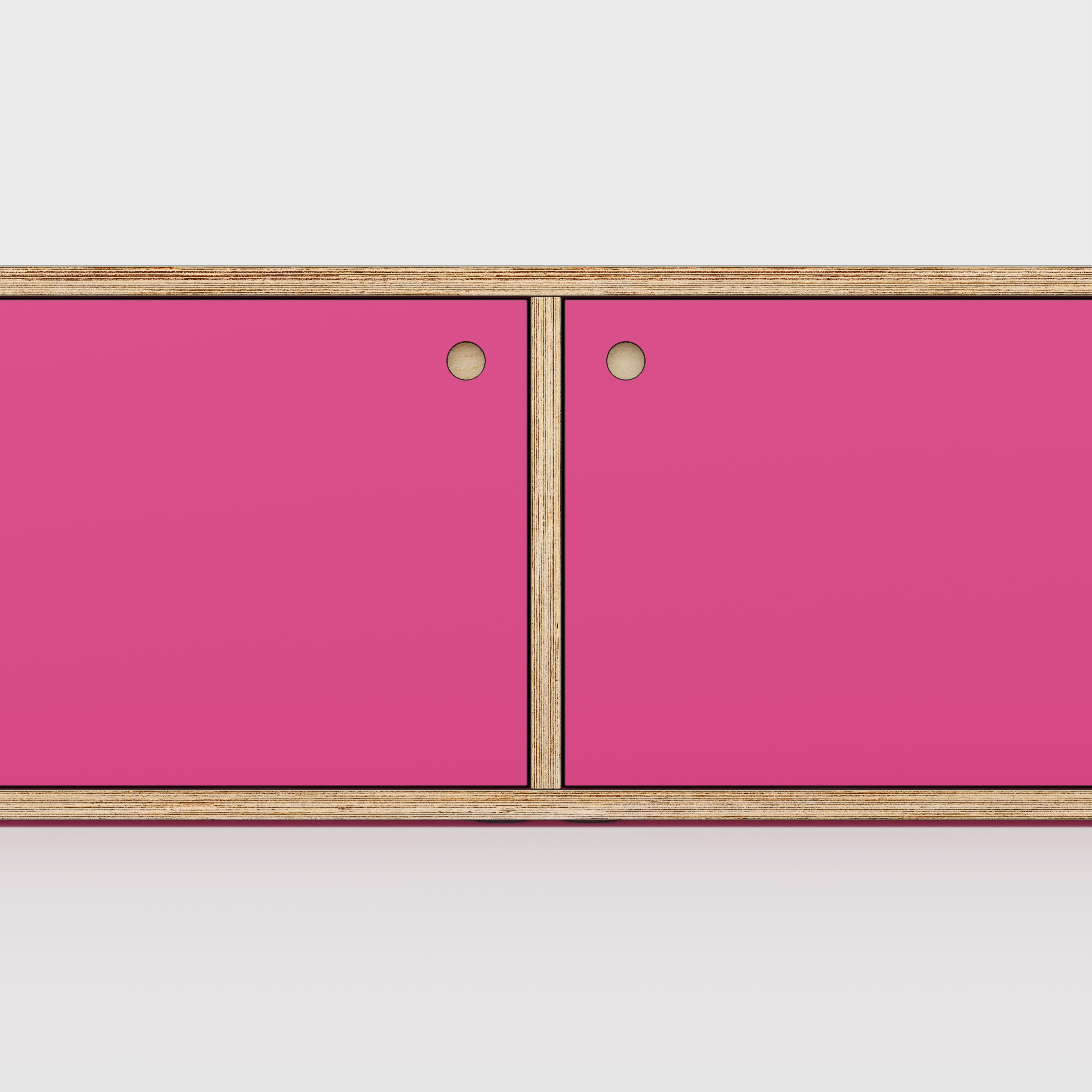 Plywood Storage with Doors - Formica Juicy Pink - 800(w) x 400(d) x 450(h)