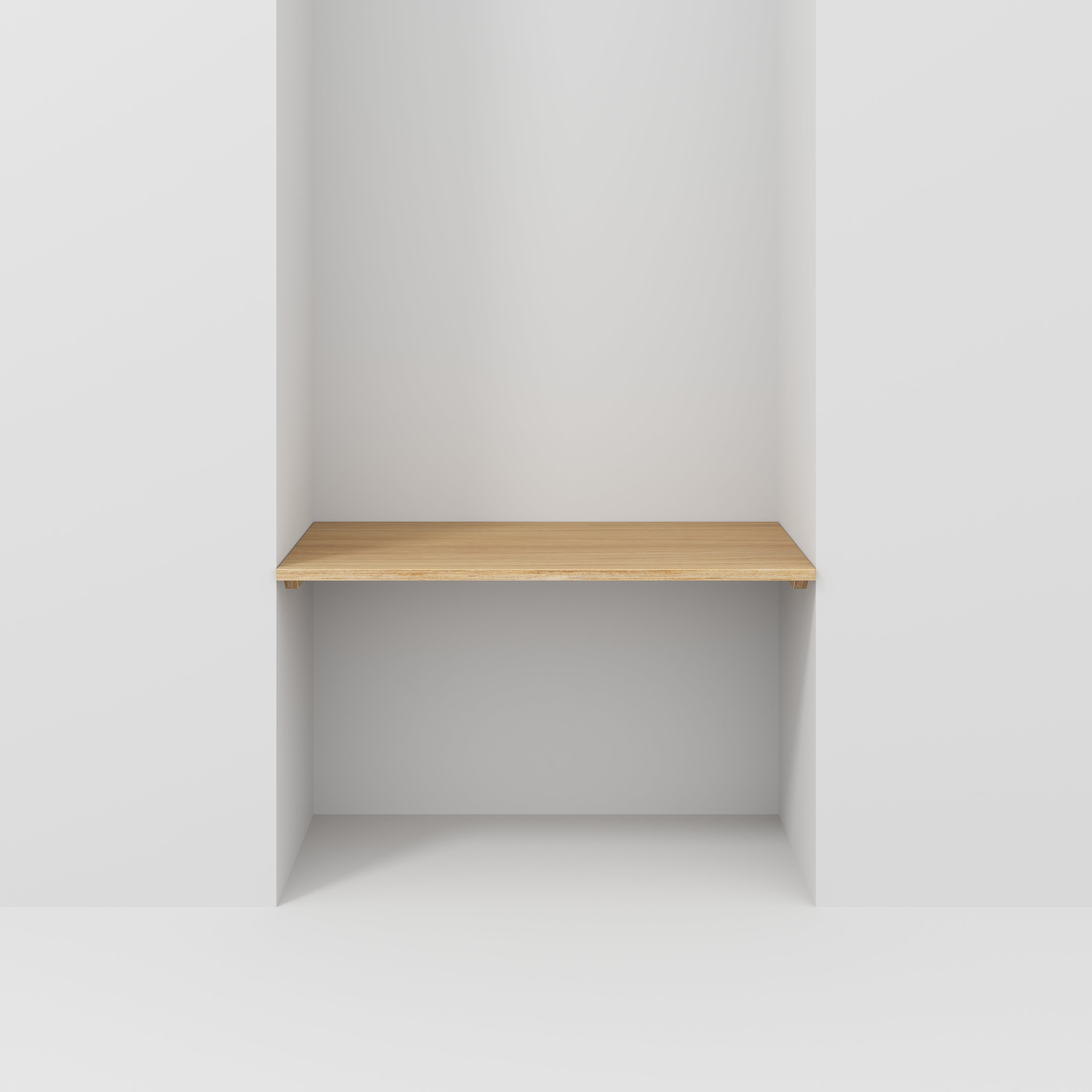 Wood store wall desk