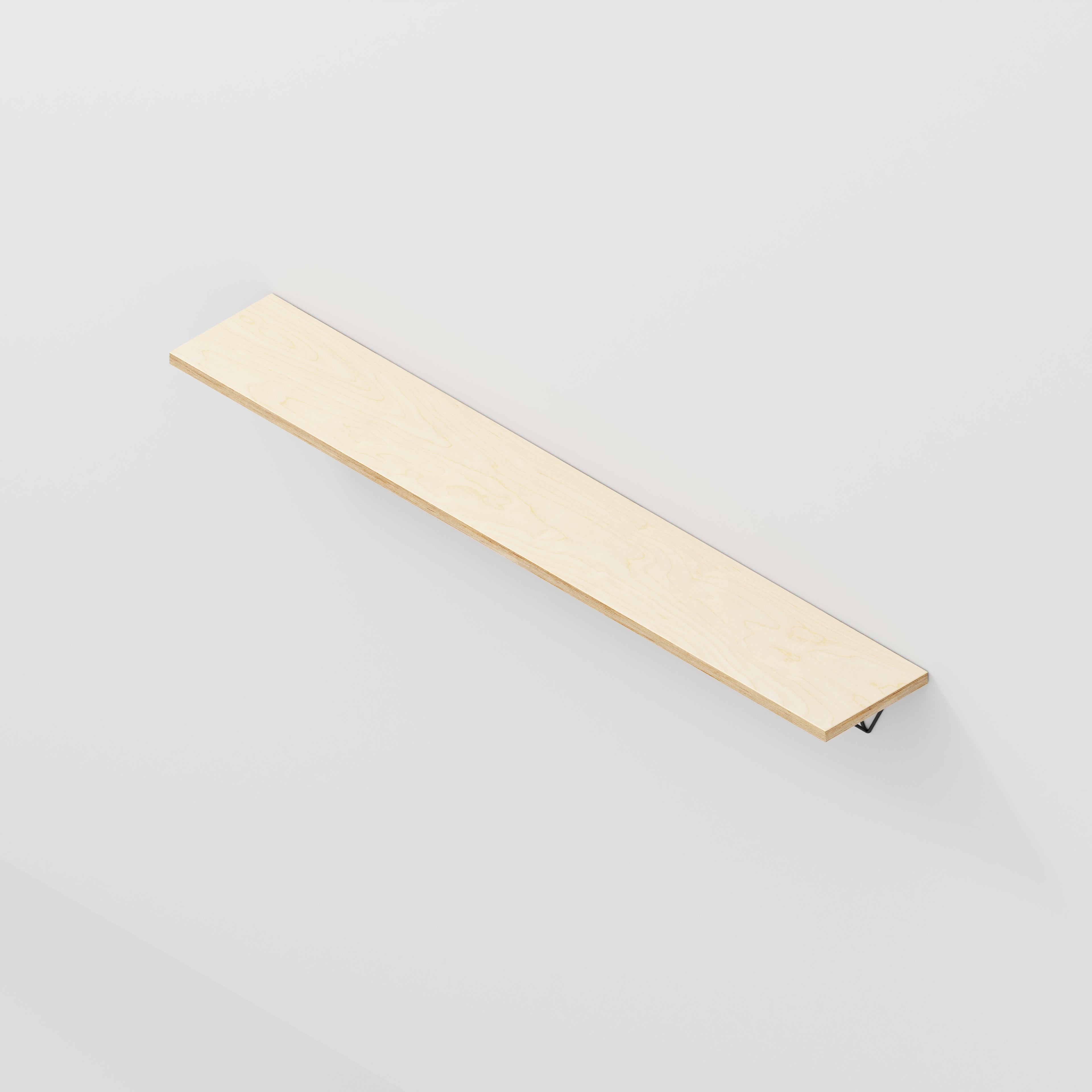 Plywood Wall Shelf with Prism Brackets - Plywood Birch - 1600(w) x 250(d)