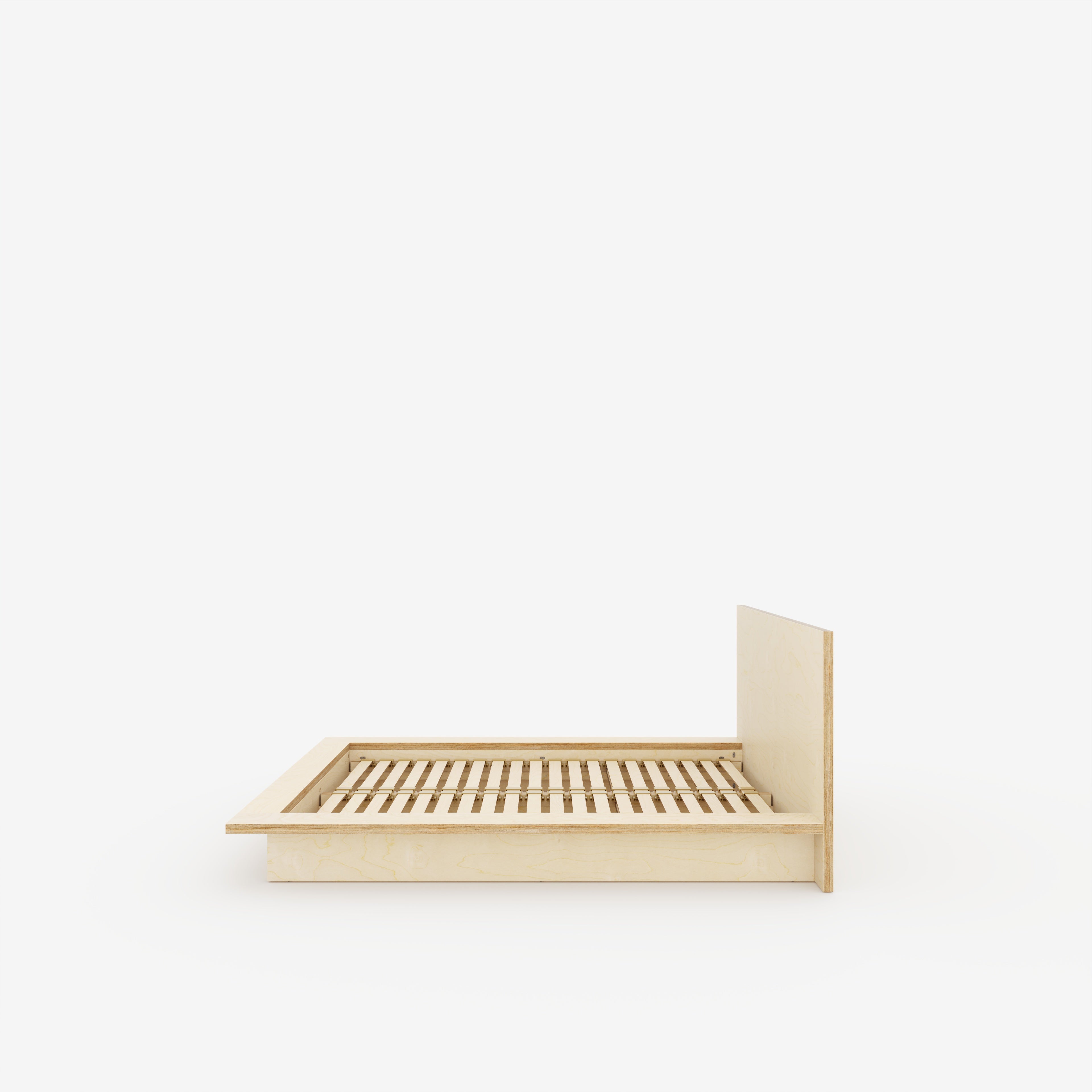 Plywood Platform Bed - Plywood Birch - Standard Double 1350(w) x 1900(d) Low