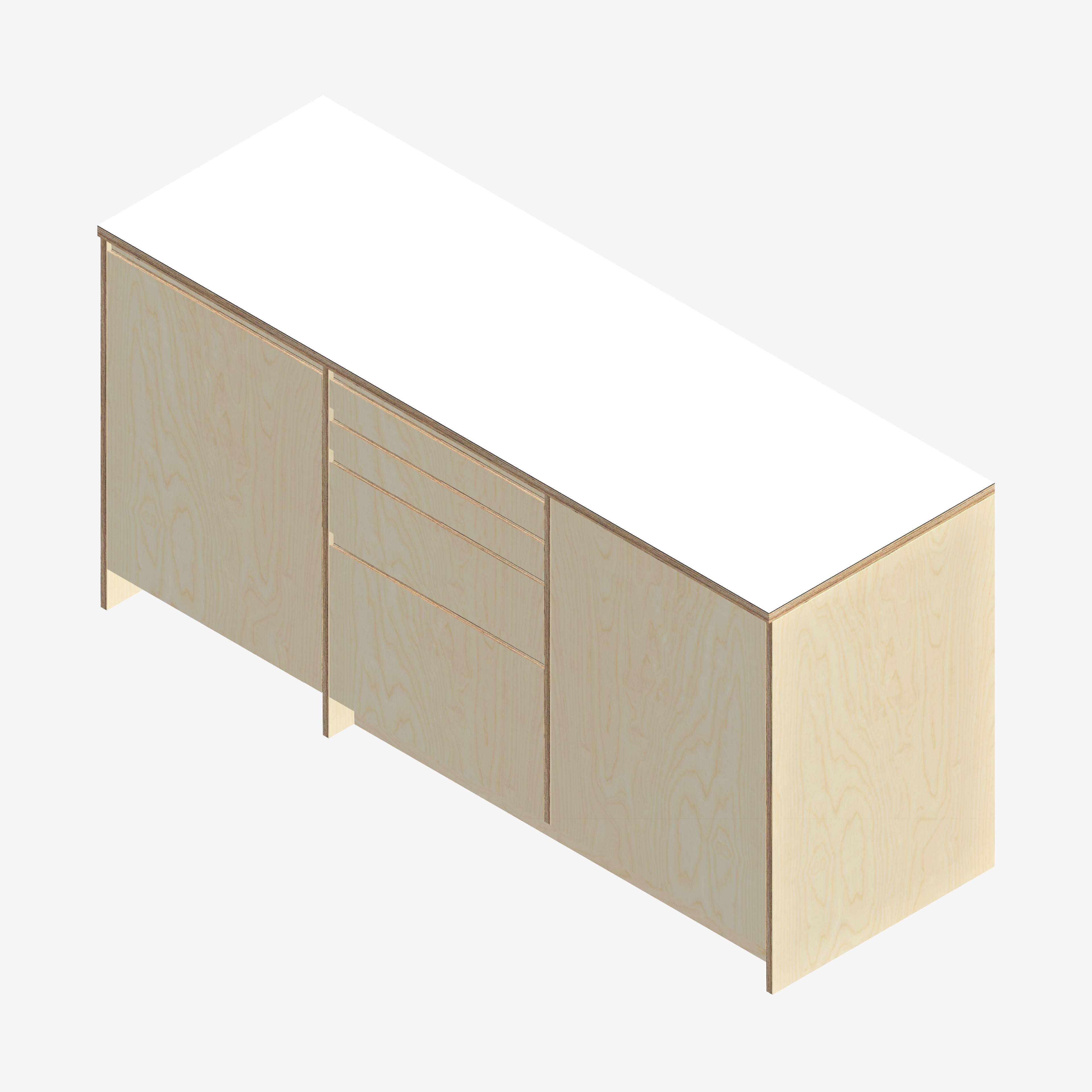 Custom Plywood Corner Door Fronts for IKEA Kitchens